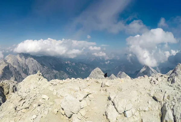 Widok Triglav Alpy Julijskie Góry Zakres Podczas Wyprawy — Zdjęcie stockowe