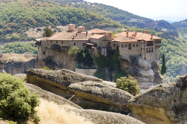 Meteora Kláštery Svatý Klášter Varlaam Řecko — Stock fotografie