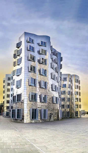 Modern Futuristic Looking Buildings Dusseldorf — Stock Photo, Image