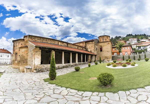 Ohrid Macedonia Panorama Della Chiesa Santa Sofia Ohrid Parte Principale — Foto Stock