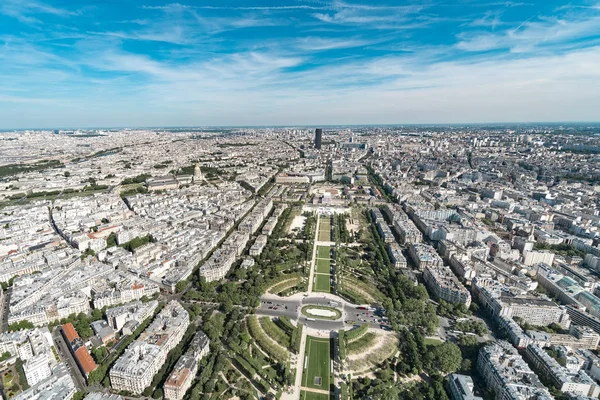 Flygfoto Champ Mars Från Eiffeltornet Paris — Stockfoto