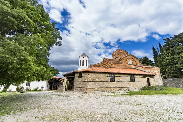 Heilige Maria Perybleptos Kerk Ohrid Macedonië — Stockfoto