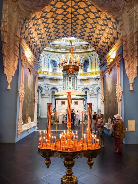 Interiör Uppståndelsen Katedralen Nya Jerusalem Kloster Istra Moscow Region — Stockfoto