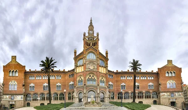 Panorama Del Hospital Sant Pau Barcelona España Patrimonio Humanidad Unesco — Foto de Stock
