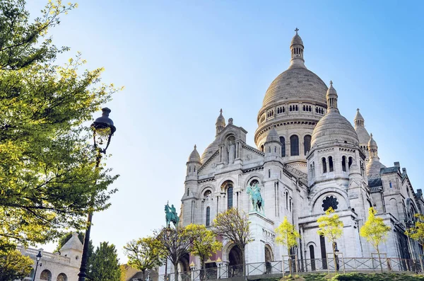 Basílica Del Sagrado Corazón Sacre Coeur Montmartre París Francia — Foto de Stock