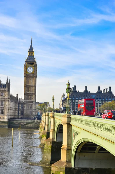 Big Ben Ponte Westminster Londres — Fotografia de Stock