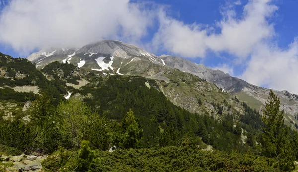 Υψηλό Βουνό Πρωί Όμορφο Φυσικό Τοπίο — Φωτογραφία Αρχείου