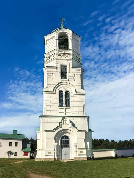 Bell Tower Van Transfiguratie Complexe Heilige Drievuldigheid Alexander Svirsky Monastery — Stockfoto