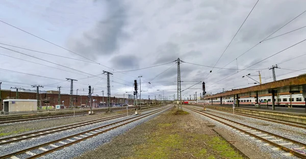 Vista Sulla Stazione Ferroviaria Dusseldorf Durante Giorno — Foto Stock