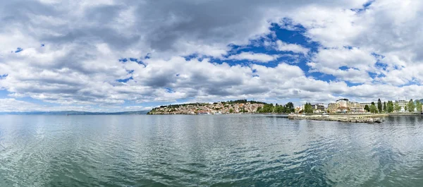 Vista Parte Histórica Cidade Ohrid Macedônia Fyrom Que Pertence Lista — Fotografia de Stock