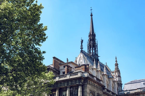 Chapel Saint Chapelle Located Next Palais Justice Paris France — Stockfoto