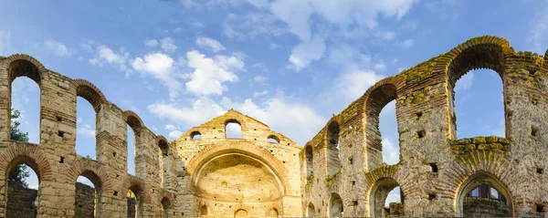 Panorama Iglesia Ruinas Santa Sofía Casco Antiguo Nesebar Bulgaria —  Fotos de Stock