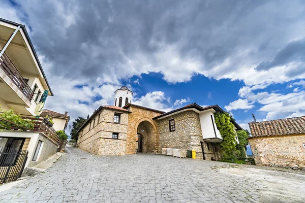 Heilige Maria Perybleptos Kerk Ohrid Macedonië — Stockfoto