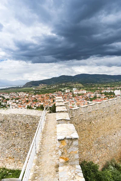 Samuel Fortress Ohrid Macedonia Vertical — Stock Photo, Image