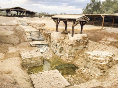 Bastism sitesi, nerede Nasıralı İsa'yı vaftiz yeri John Baptist tarafından