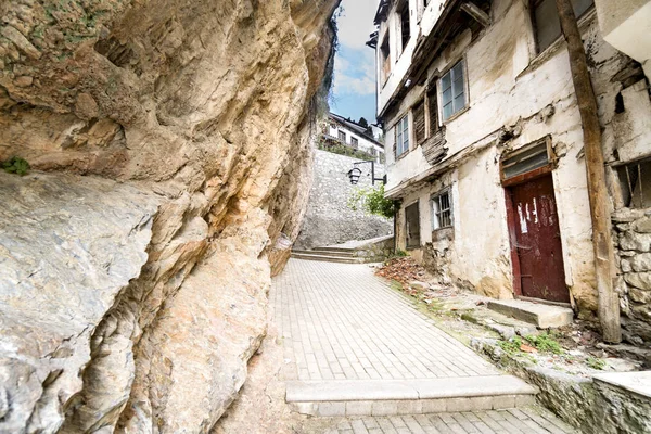 Eski Şehir Ohrid Makedonya Dikey Sokakta — Stok fotoğraf
