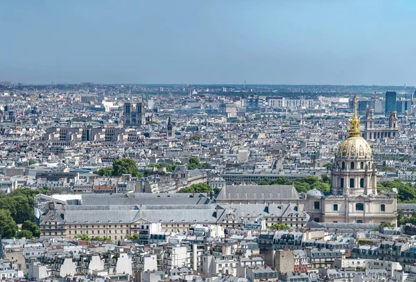 Vue Aérienne Panoramique Paris Jour — Photo