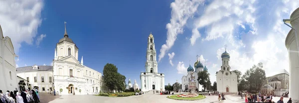 Moscow Russie Circa August 2016 Veel Pelgrims Toeristen Het Centrale — Stockfoto