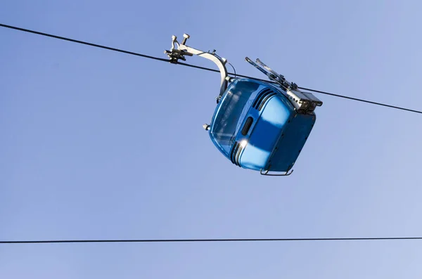 Kablo Araba Asansör Alpine Ski Resort Bansko Bulgaristan — Stok fotoğraf