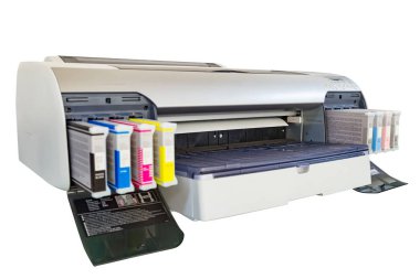 Geniş format yazıcı, plotter beyaz kırpma pat ile izole