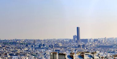 Hava panoramik Montparnasse gökdelen Montmartre tepe gördüm