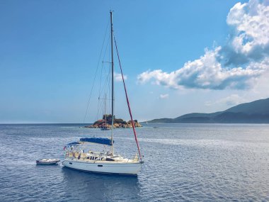 Lefkada Adası, Yunanistan yelken yat için şaşırtıcı görünümü