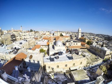 Jerusalem manzarası, İsrail Kutsal Kabir Kilisesi manzaralı