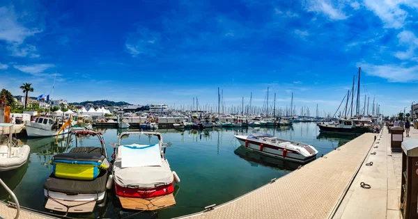 Weiße Moderne Yachten Seehafen Schön Frankreich — Stockfoto