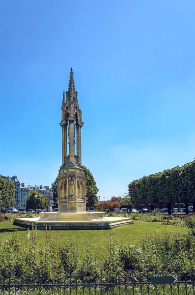 Fontänen Oskulden Notre Dame Paris — Stockfoto