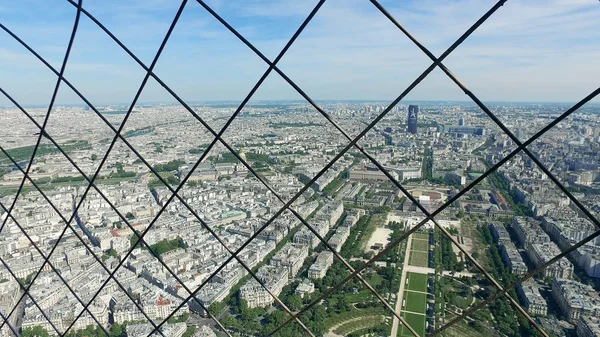 Flygfoto Från Eiffeltornet Till Champs Mars Paris Frankrike — Stockfoto