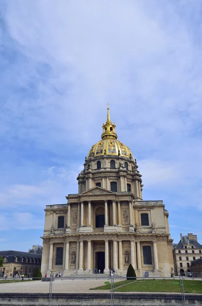 Domes Les Invalides Famoso Marco Paris França — Fotografia de Stock