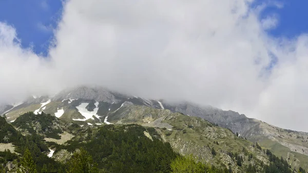 Υψηλό Βουνό Πρωί Όμορφο Φυσικό Τοπίο — Φωτογραφία Αρχείου