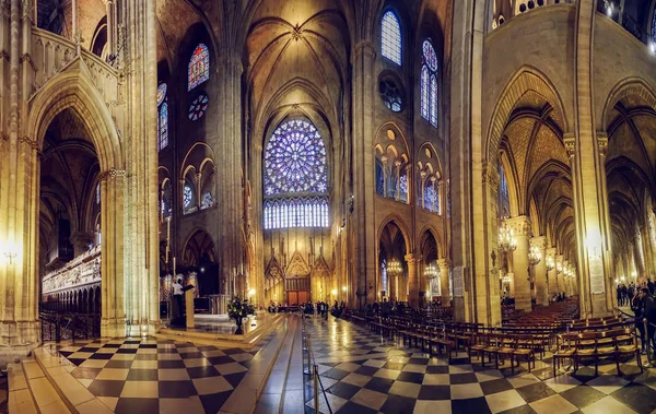 Paris Frankreich Mai 2017 Blick Das Innere Der Notre Dame — Stockfoto