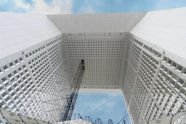 Bajo Grande Arche Defense Paris Francia — Foto de Stock