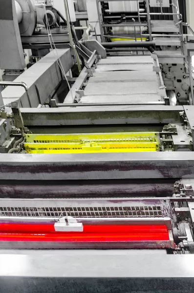 Large Printing Machine Perspective — Stock Photo, Image