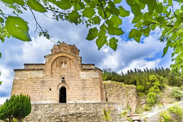 Kościół Jovan Kaneo Jezioro Ochrydzkie Ochryda Macedonia — Zdjęcie stockowe