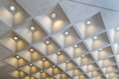 Özet görünümü giriş salonu tavan doku Louvre, Paris, Fransa