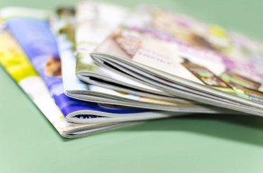 Dergi, broşür, baskı üretimi arka plan yığını