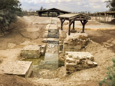 Bastism sitesi, nerede Nasıralı İsa'yı vaftiz yeri John Baptist tarafından