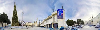 Bethlehem, İsrail - Mayıs, 2017 yaklaşık: Pahorama kilise İsa'nın doğuşu kule bethlehem, Batı Şeria, palestine, İsrail