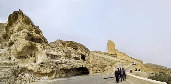 Monasterio Mar Sabas Desierto Judea Cisjordania Territorios Palestinos — Foto de Stock