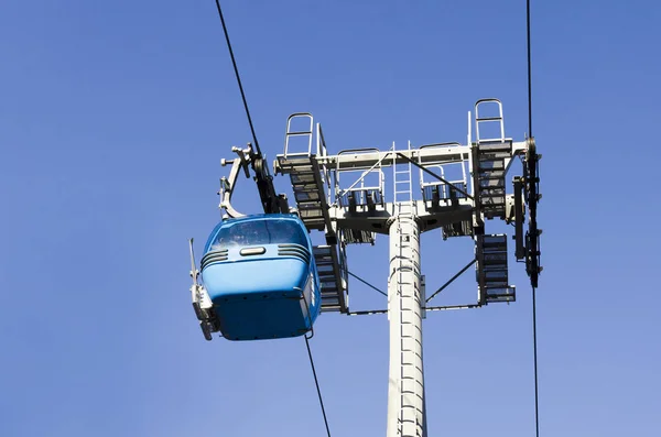 Elevador Gôndola Estância Esqui — Fotografia de Stock