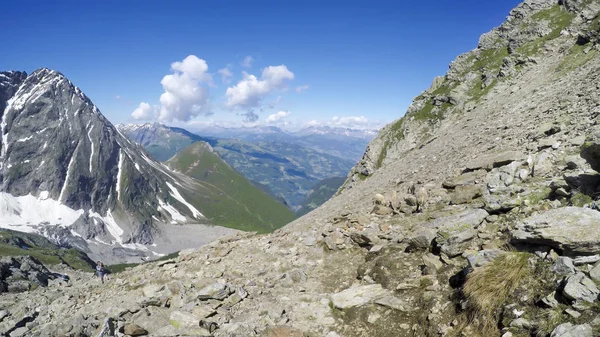 Pohled Mont Blanc Chamonix Francouzské Alpy — Stock fotografie