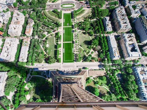 Flygfoto Champ Mars Från Eiffeltornet Paris — Stockfoto