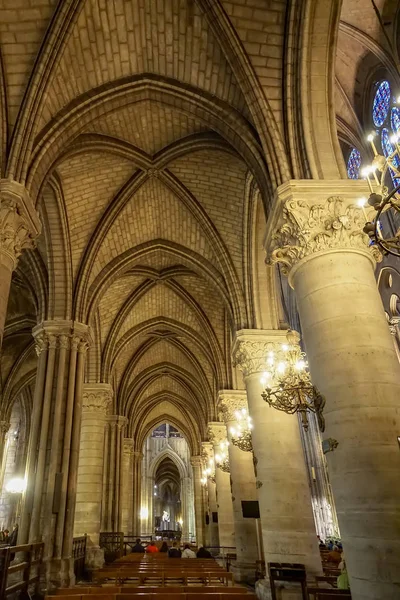 París Francia Circa Mayo 2017 Interior Notre Dame París — Foto de Stock