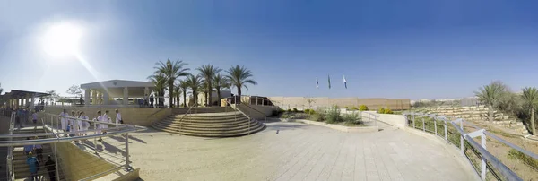 Panorama Baptismal Site Qasr Yahud Jordan River Yericho According Bible — Stock Photo, Image