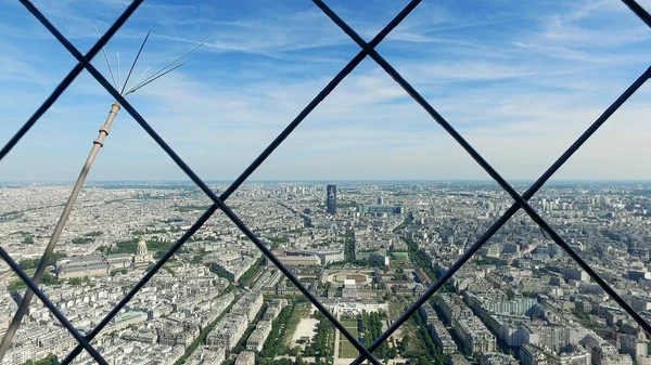 Flygfoto Från Eiffeltornet Till Champs Mars Paris Frankrike — Stockfoto