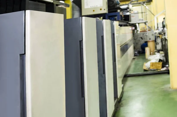 printing machine cylinders at printing plant
