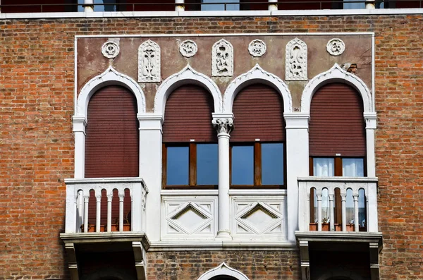 Fenster Der Venezianischen Serie Einige Der Schönsten Fenster Der Welt — Stockfoto