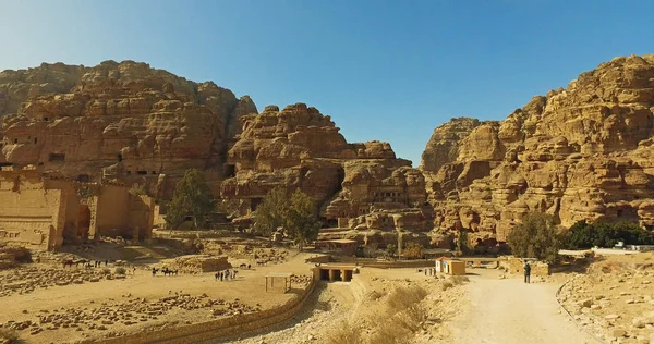 Hermosa Vista Del Desierto Wadi Rum Reino Hachemita Jordania Increíble — Foto de Stock